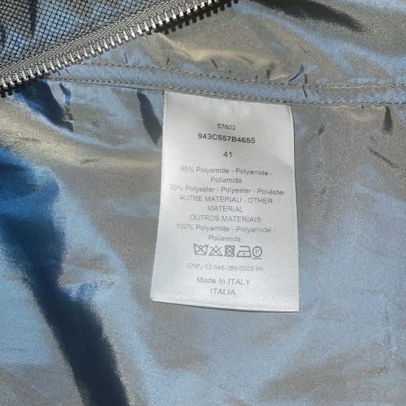 CHRISTIAN DIOR MENS 2019 TECHNICAL FABRIC NYLON WINDBREAKER SIZE 41 - Picture 5 of 10